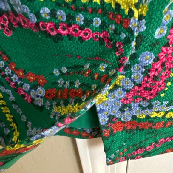 Talbots Floral Pencil Skirt Green 12 - Picture 6 of 10